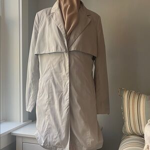 Badgley Mischka Cream Trench Coat